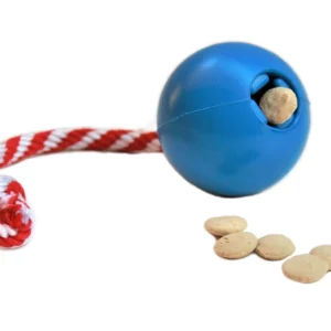 USA-K9 Cherry Bomb Durable Rubber Chew Toy, Treat Dispenser, Reward Toy, Tug Toy, and Retrieving Toy - Image 3