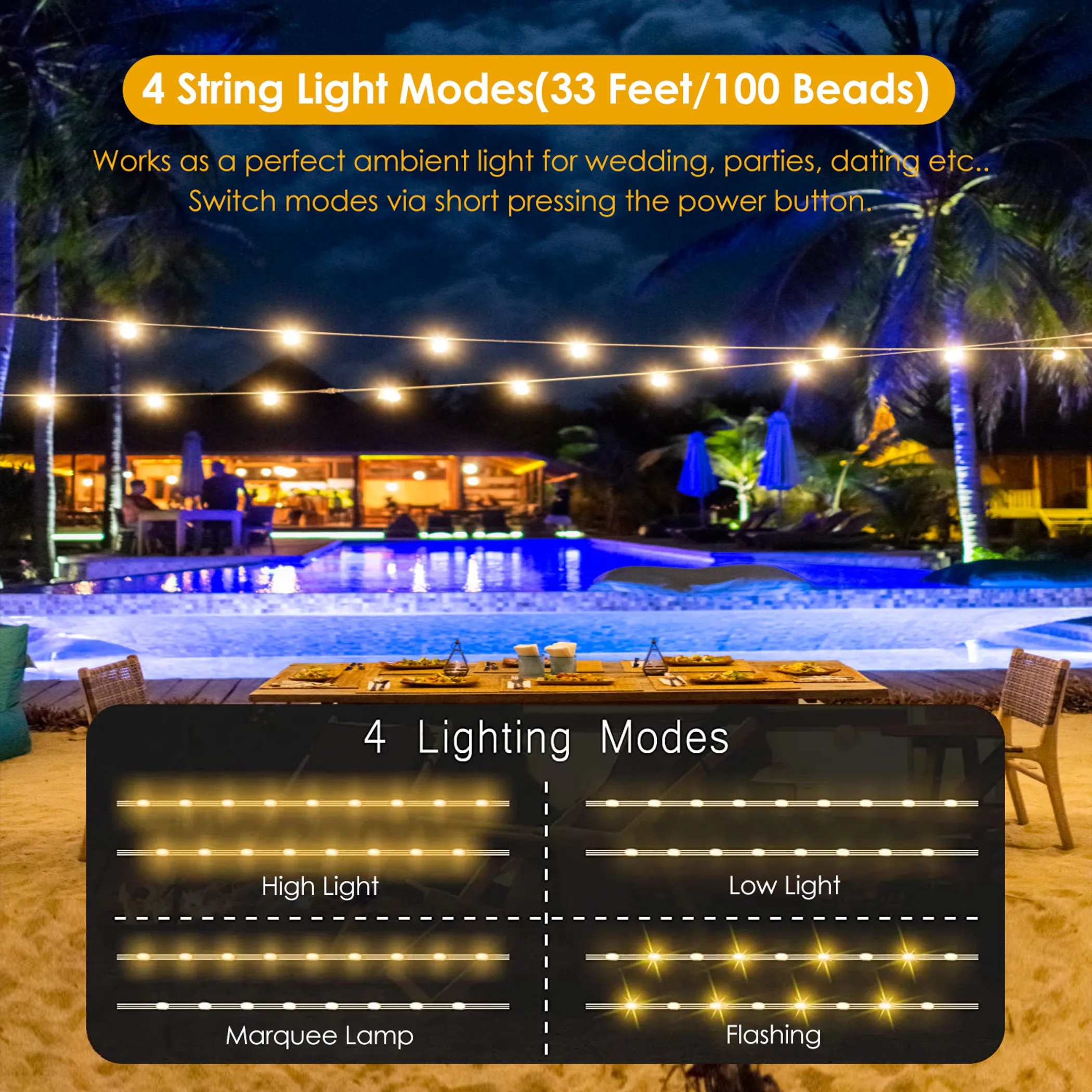 Rechargeable Camping String Light Lantern - Image 5