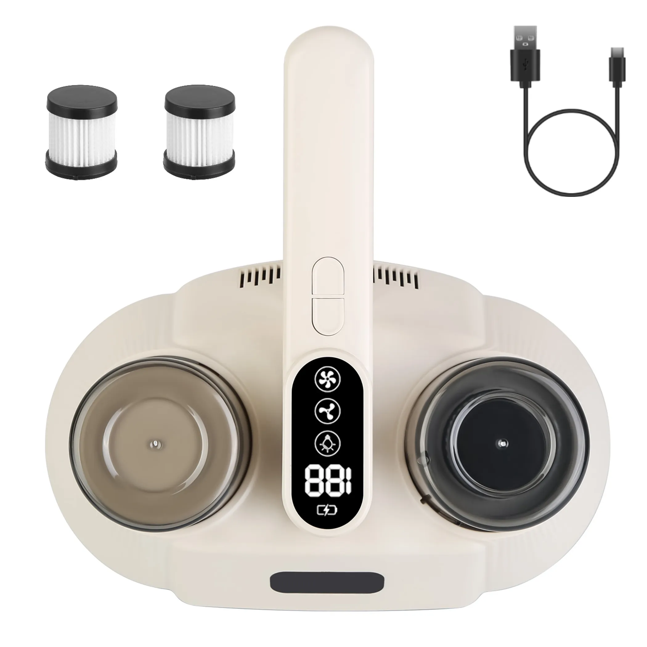 15000PA Double-Cup Bed Vacuum Cleaner - Image 2