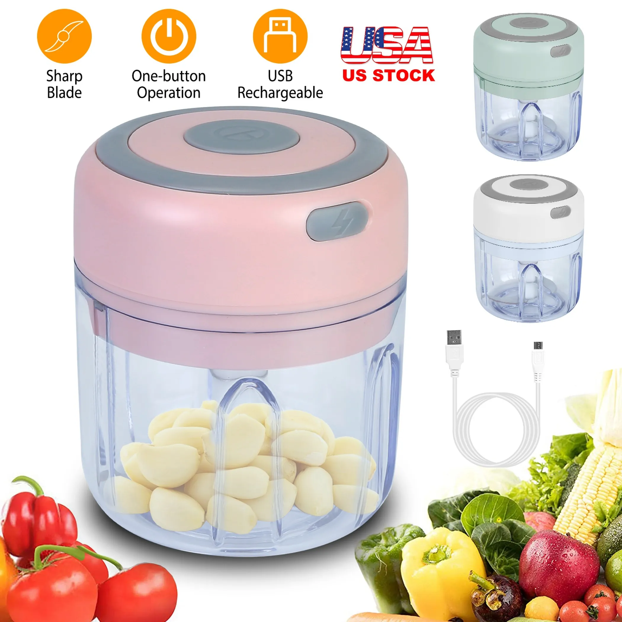 Mini Electric Garlic Chopper - Image 2