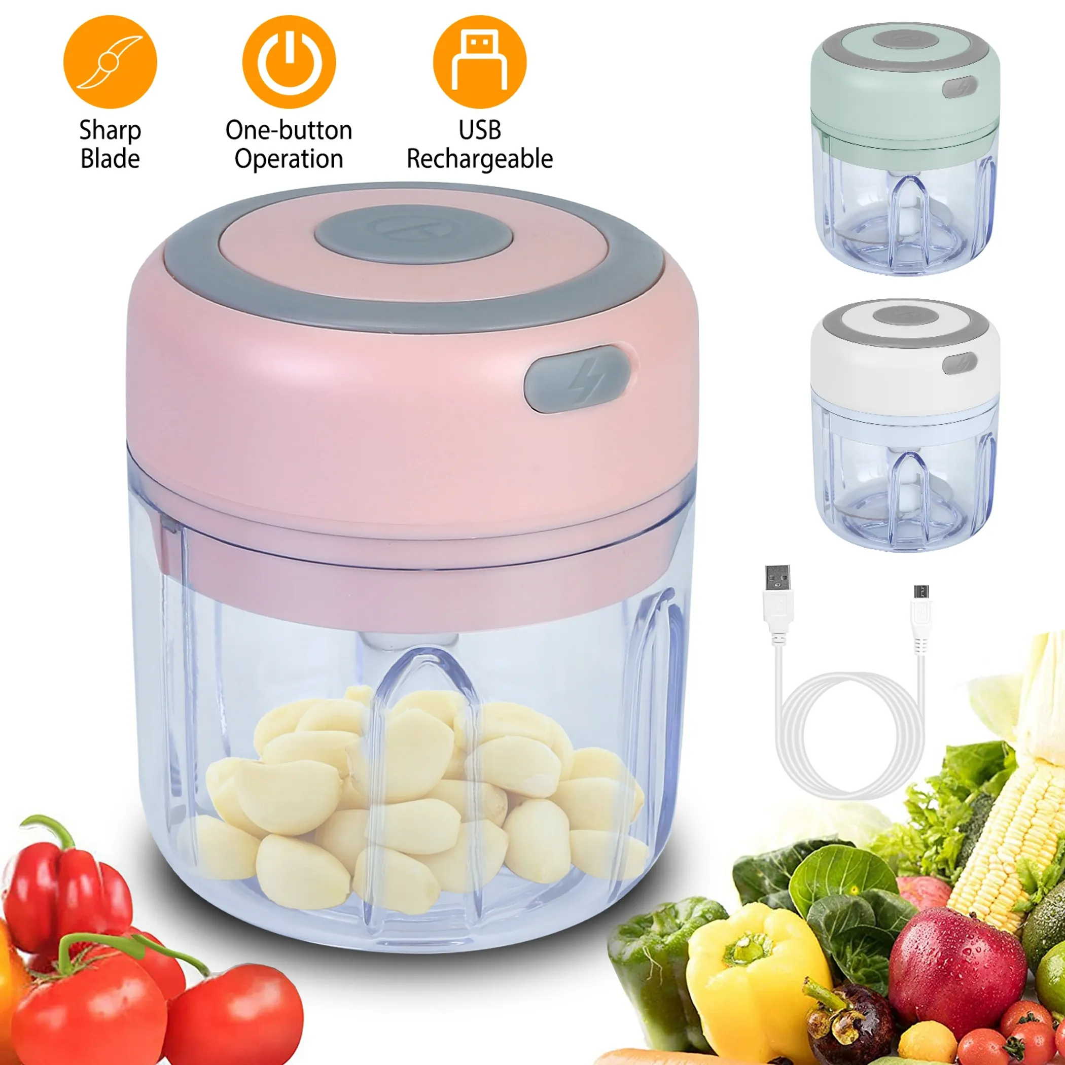 Mini Electric Garlic Chopper - Image 3