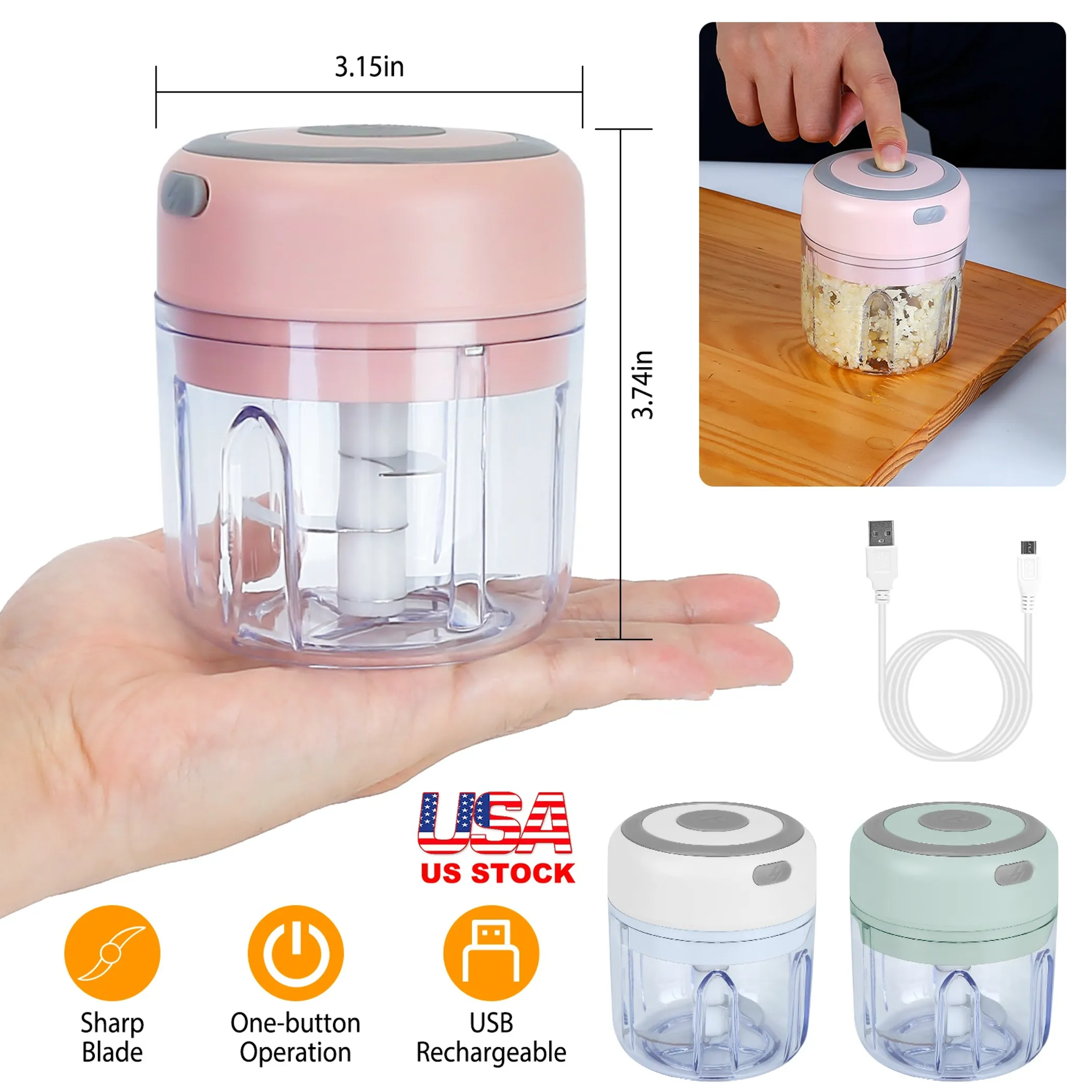 Mini Electric Garlic Chopper - Image 4