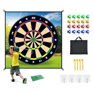 Golf Chipping Dart Game Mat Set