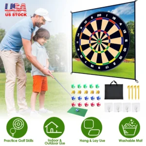 Golf Chipping Dart Game Mat Set - Image 5