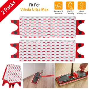 2Pcs Fiber Floor Mop Pads Replacement - Image 3