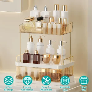 Alternative view of 3 Tier Makeup Organizer