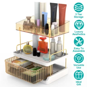 3 Tier Makeup Organizer - Image 4
