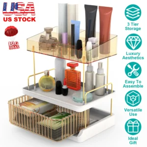 3 Tier Makeup Organizer - Image 5
