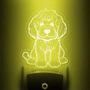 Labradoodle Nightlight |  Cute Dog Puppy LED Night Light