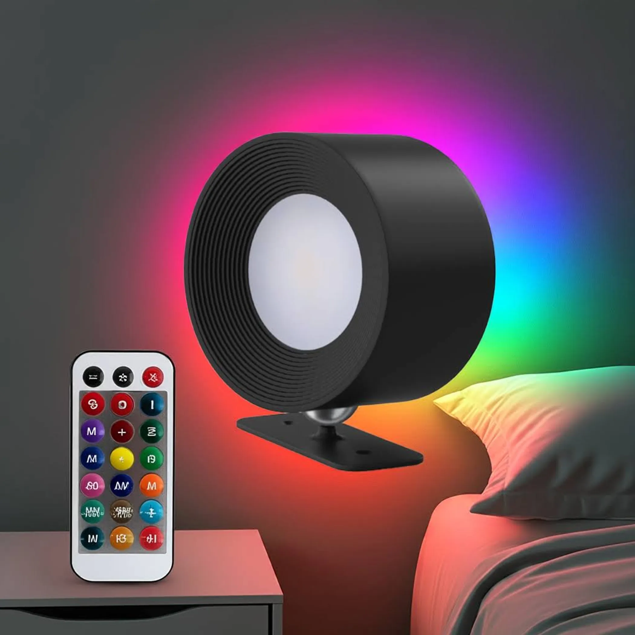 LEPOTEC LED RGB Wall Sconce Light