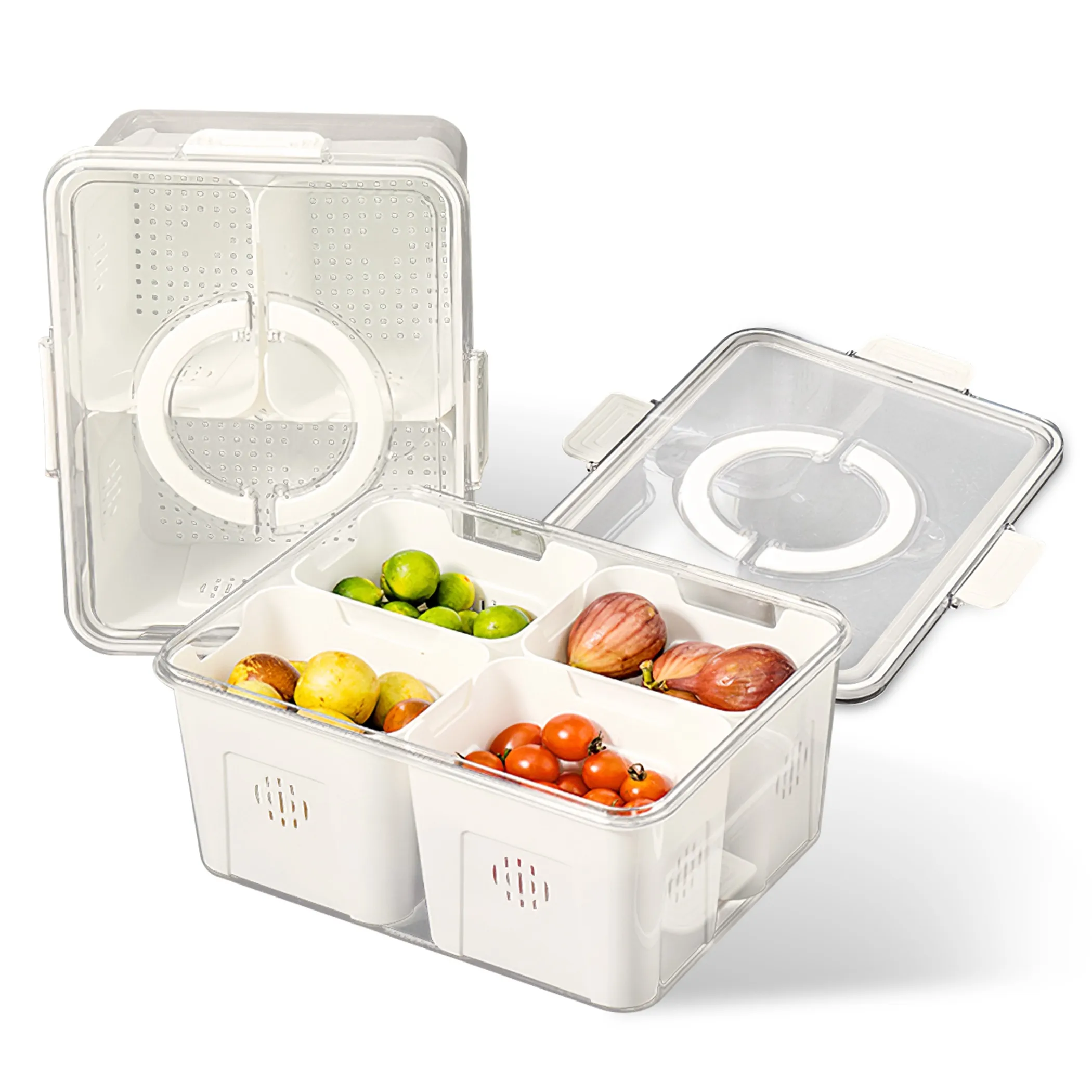Airtight Fruit Storage Containers, 2 Pack