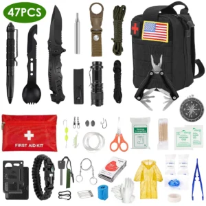 47Pcs Emergency Survival Kit